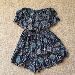 Hollister strapless romper